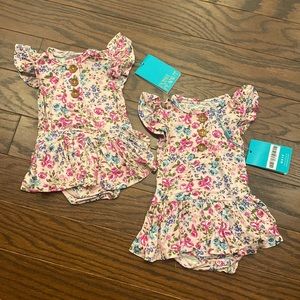NWT Posh Peanut Pixie Floral (matching set for twins)